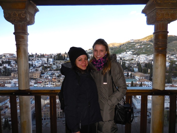 Hallie and Me at La Alhambra, Granada - 2/6/15