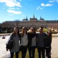 Emily, Alayna, Reed, Olivia and me outside of the Royal Palace - Segovia 3/13/15